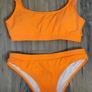 Vibrant Orange Bikini Set